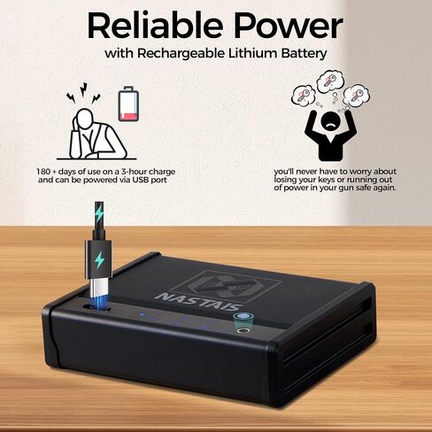 Biometric Fingerprint Gun Safe Pistol Safe 4 Ways 0.1S Quick Access, Fingerprint/Passcode/Key/App Unlock, Large Capacity Handgun Safe for 2 Pistols in Saudi Arabia