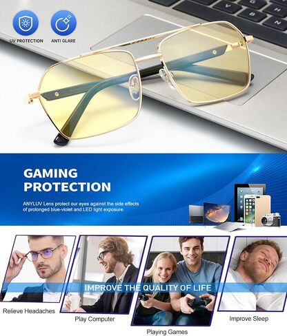 ANYLUV Reading Glasses for Men Blue Light Carbon Fiber Computer Blocking Reader Glasses Mens Blocker 2.0 Magnification in Saudi Arabia