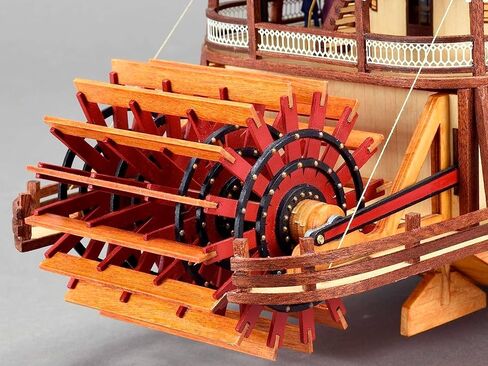 Artesanía Latina - طقم سفينة نموذج خشبي - باخرة مجداف King of The Mississippi - موديل 20515، مقياس 1:80 - نماذج مصغرة للتجميع - المستوى المتوسط in Kuwait