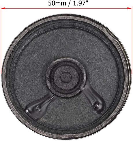 uxcell 0.5W 8 Ohm Micro Internal Speaker Magnet Loudspeaker 50mm Dia 2pcs in Saudi Arabia