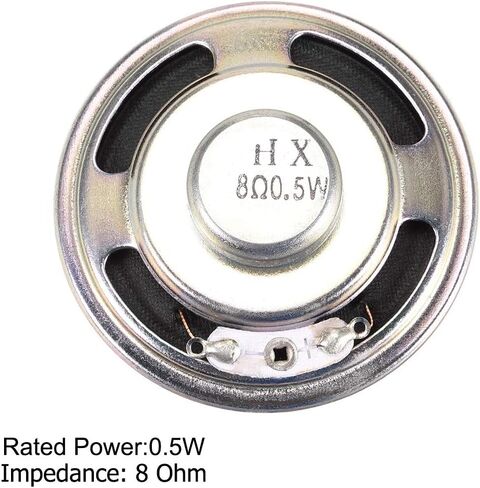 uxcell 0.5W 8 Ohm Micro Internal Speaker Magnet Loudspeaker 50mm Dia 2pcs in Saudi Arabia