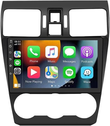 لسوبارو فورستر WRX امبريزا راديو 2012-2014 ستيريو سيارة 9 ''شاشة لمس لاسلكية Carplay أندرويد السيارات لتحديد المواقع والملاحة كاميرا عكسية مجانية in Saudi Arabia