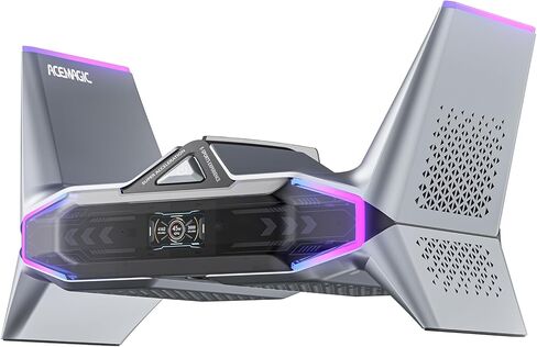 كمبيوتر STARSHIP للألعاب، i7-12700H حتى 4.7 جيجا هرتز، GeForce RTX 3060M 12 جيجا، كمبيوتر صغير للألعاب 32 جيجا DDR5 1 تيرابايت PCIe3.0*4 SSD، WiFi 6، BT5.2، كمبيوتر مكتبي مزدوج 2.5G LAN/8K شاشة ثلاثية/USB4/ عرض LCD/الشعار in Kuwait