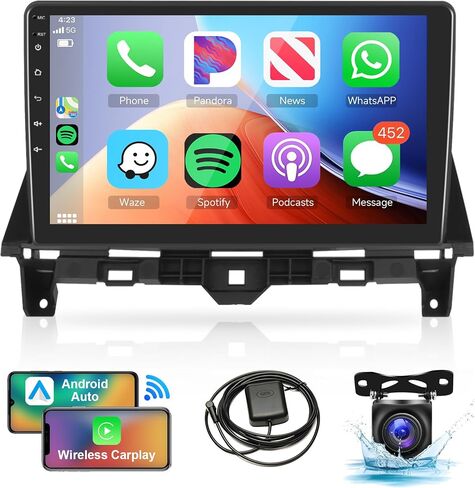 راديو 2G 64G لسيارة Honda Accord 2008-2013 Rimoody Android 13 Car Stereo Carplay Android Auto GPS Navigation WiFi 10.1 بوصة تعمل باللمس مرآة Link HiFi Bluetooth FM Radio SWC كاميرا احتياطية in Saudi Arabia