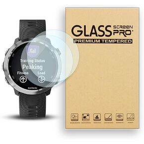 Screen Protector for Garmin Forerunner 645 / Garmin Forerunner 645 Music Tempered Glass Film, 9H Hardness,Anti-Scratch,High Definition,Bubble Free (2 pcs)
