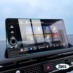 Thenice Compatible with Honda Civic 9-Inch Screen Protector Multimedia GPS Touch Screen Foil HD Transparent 9H Tempered Glass Film for Civic 2022-2025 Touring/Sport Touring/Si/Type R -2 Pieces