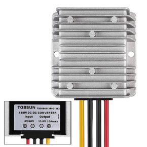 Golf CART Voltage Reducer Automatic Buck Boost Converter DC 8V-40V to 13.8V 10A Step Down Up Regulator Waterproof Module Transformer