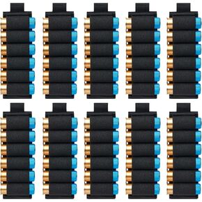 10 Packs 6 Rounds Shell Card Holder | Buttstock Shell Holder | 12/20 Ga Side Saddle Shell Carrier for Rifle Shotgun Cartridge | with Molle Utility Pouch Hook and Loop