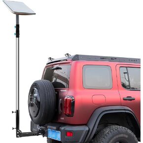 Starlink Trailer Hitch Mount Kit, Beciety Starlink Mounting Kit, Fits 2 in Square Receiver Tube Opening, with 100 in Stainless Steel Removable Mast,Starlink Pole Mount, Starlink Internet Kit Satellite