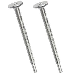 DE60-20066A Microwave Mounting Bolt, Microwave Installation Flat Bolts WB01X10180 2079902 for GE Samsung Kenmore Maytag Microwave ovens, Used to Microwave Cabinet Mounting Installation 3.87" L(2 Pack)