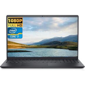 Dell Inspiron 15 3520 15.6" FHD Laptop, Intel Core i7-1255U Processor, 32GB RAM,1TB SSD, SD Card Reader, WiFi, Bluetooth, Webcam, Win 11 Home, Alpacatec Accessories, Carbon Black in Saudi Arabia