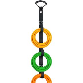 Extension Cord Organizerion and Storage System with 3 Detachable Straps, Garage, Shed, and Garden Cord Holder for Hanging Extension Cord, Hose, Rope, Tool, Space Saver to Keep Cords Together
