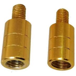 2 Pack Fishing Landing Net Head Connector M8 to M12 to M8 Adapter Converter Screw for Bait Nets with Telescoping Pole Handle Rod Pod Extendable Chicken Catcher Leg Hook (2 Types)