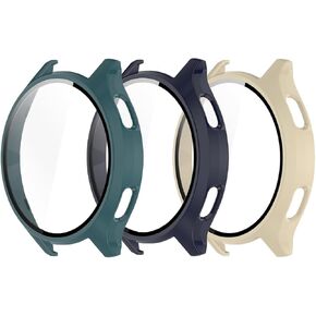 3-Packs Screen Protector Case for Xiaomi Watch 2, Case Compatible with Xiaomi Watch 2 (Black+Pink+Transparent)