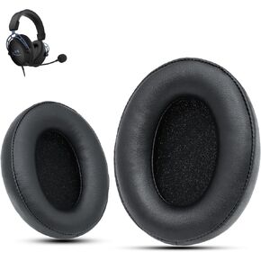 Krone Kalpasmos HyperX Headphone Covers, HyperX Headset Replacement, HyperX Cloud 2 Replacement Earpads, Ear Pads Cushions for HyperX Cloud ALPHA/1/2/WIRELESS/ALPHA/ALPHA S/CORE/Stinger/Flight/Mix