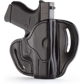 1791 Gunleather Glock 43 Holster, Right Hand OWB G43 Leather Gun Holster for Belts. Fits Glock 43 and Ruger LC9 & Ruger SR22