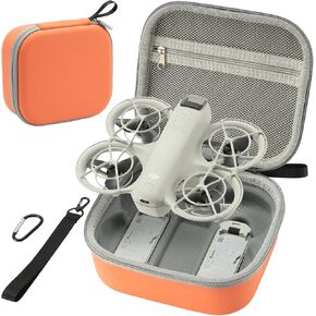 Neo Carrying Case,Porable Outdoors Hiking Traveling Waterproof PU Leather Carrying Storage Bag for DJI NEO Drone Aceessories (Static Gray) in Kuwait