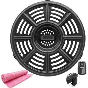 4QT Air Fryer Grill Pan for Ninja AF100 to AF150 Air Fryers, Upgraded 8.2IN Air Fryer Grill Crisper Plate Grate for Ninja FD401 Foodi Pressure Foodi OP300 to OP500, Nonstick, Dishwasher Safe