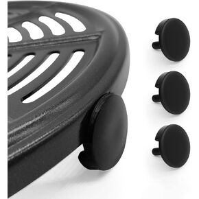 ALJ Rubber Feet for Ninja Air Fryers, 3PCS Upgraded Rubber Bumpers, Silicone Bumpers, Silicone Pieces, Bumper Guards, Silicone Clip Covers for Air Fryer Tray Crisper Plate Rack