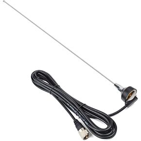 Tunable NMO Antenna, 118Mhz to 940Mhz Mobile Car Antenna with NMO Mount Bracket 4meter (13.1ft) RG58 Cable for Motorola Yaesu Kenwood Icom Radio