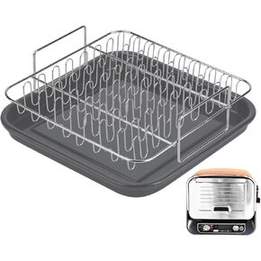 Dedicated Bacon Rack Cooking Tray For Ninja Woodfire Pizza Oven OO101, Pro XL, OG800 and OG900 Series Grill, Bacon RackSausages Rack Specially Designed For Ninja, Stainless Steel Baking Rack