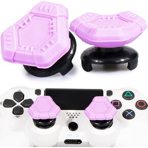 FPS Thumbstick Extender & Texture Silicone Grip Cover 2 Sets for PS5 & PS4 Controller (UFO Purple) in Kuwait