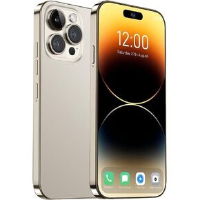 A15 Pro Max Cell Phones,Android 14.0 Unlocked Phone,8+256GB Smartphone,Support Dual SIM Dual Standby Face Recognition 6800mAh Ultra Long Life Battery.(Grey)