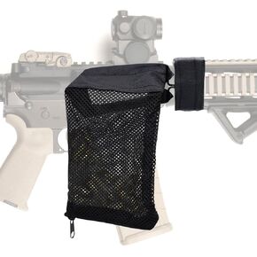 Brass Shell Catcher,Nylon Mesh Shell Quick Unload with Zippered Bottom Collection