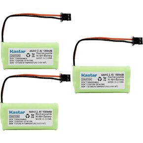 3 Packs Cordless Home Phone Battery for Uniden BT1008 B
