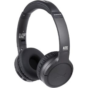 Altec Lansing Nanophones ANC Bluetooth Wireless Active Noise Cancelling Headphones On Ear Headphones 12 Hour Battery Life, Foldable Earcups, Removeable Mic for Working and Learning from Home (Grey)