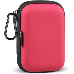 Earbud Case, RISETECH Earphone Carrying Case Holder Storage Mini Bag Headphone Small Pouch Cell Phone Accessories Organizer for EarPods Airpods Beats Flex Bose Wired Earbuds USB Cable Wall Charger