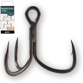 BKK RAPTOR-Z Treble Hook | 4X | Saltwater Corrosion Resistant Bright Tin Coating | Hand Ground Point | Heavy Duty Lure Hook, Popping, Stickbaits