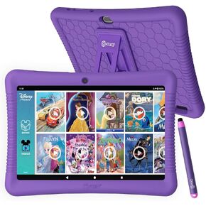 Contixo Kids Tablet K102-10-inch HD, Toddler Tablet, Parental Control, Android 32GB, WiFi, Learning Tablet for Children with Disney E-Book Pre-Installed, Kid-Proof Case, Purple