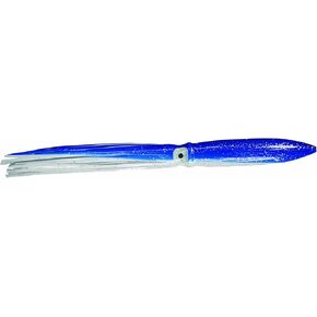 Sea Striker Bulb Head Squid Lure (5-Pack), 12-Inch, Blue/White