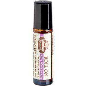 Fabulous Frannie Peace and Calm Essential Oil Roll On 10ml Made with Mandarin, Lavender Bulgarian, Vetiver & Sweet Orange Essential Oils and Coconut Carrier Oil.