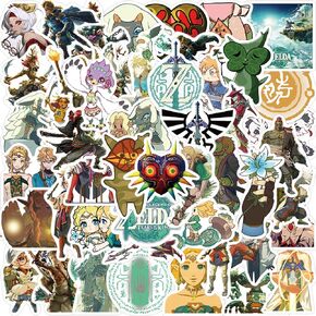 ملصقات The Legend of Zelda Game Tears of the Kingdom، 50 قطعة من ملصقات الفينيل المقاومة للماء لأجهزة الكمبيوتر المحمول، ممتص الصدمات، لوح التزلج، زجاجات المياه، الكمبيوتر، الهاتف، أشياء رائعة للمراهقين، الأطفال، البالغين (دموع in Kuwait