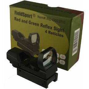 Heavy Duty CQB RED Dot Reflex Sight Sighting System Red and Green Illumination with 4 Reticle