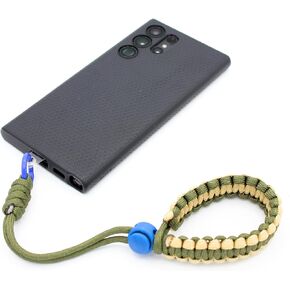 Cell Phone Wrist Strap/Lanyard - Anti-Loss - Anti-Drop - Made From Adjustable Hand-Woven Braided Paracord (Light Blue & Purple), 10-15 cm