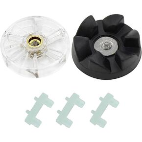 Replacement Parts Blade Rubber Gears and Motor Base Top Gears with Shock Pad Fits Nutribullet 600W 900W Blender NB-101B NB-101S NB-201