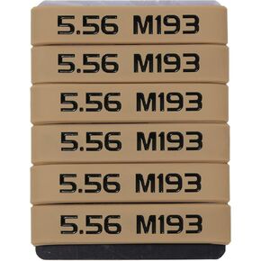 Aolamegs 5.56 M855 / 5.56 M193 Magazine Marking Bands, 5.56 Caliber Magazine Bands, 6 Pack