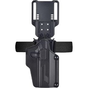 Drop Leg Multi-Fit Gun Holster Fits 80+ Pistols, OWB Tactical Holster for Glock/CZ/Ruger/Springfield/Beretta/S&W M&P/1911/Taurus/HK/CZ/Walther, Adjustable Gun Holster - Right Handed
