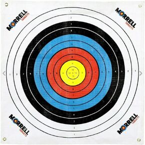 Morrell Lightweight Youth Range NASP Field Point Archery Bag Target Replacement Cover with 2 Shooting Sides and 4 Shooting Spots, White