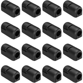 Gadpiparty 20 Pcs Cable Retention Clip Computer Wire Organizer Office Desk Black Adhesive Cord Desk for Office Black Office Desk Cord Clip Cable Management Desktop Cc01