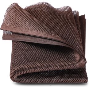 Facmogu Brown Subwoofer Speaker Grill Cloth, 55"x20" Stereo Fabric Replacement for Home Speakers, Stage Audio Speakers and KTV Boxes Repair - 140 x 50 cm