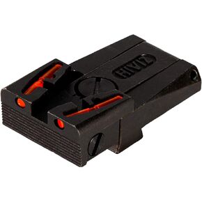 HiViz® Fully Adjustable Rear Sight for Glock Pistols. Fits: Glock Gen 1, 2, 3, and 4 All Models Except 42, 43 and MOS, Green, Red, and Black, One Size (GLAD211)
