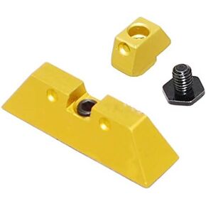 DEALS US Anodized Aluminum Front & Rear Sight for Glock 17 19 22 23 24 26 27 31 34 35 Color Variation (Gold)