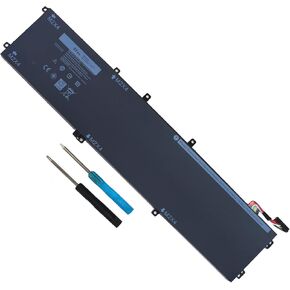 97WH 6GTPY Laptop Battery for Dell XPS 15 9560 9570 9550 7590 Precision 5510 5520 5530 5540 M5520 M5510 Vostro 7500 7590 Series 5XJ28 5D91C GPM03 4GVGH 5041C 1P6KD P56F P56F002 11.4V