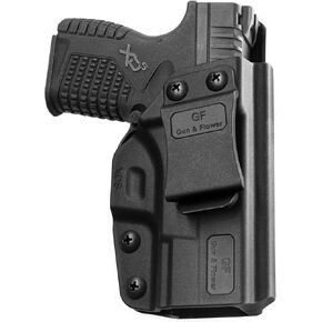 IWB Holster Compatible with Springfield XD-S 3.3" 9mm/.40S&W/.45 ACP, Inside Waistband Polymer Holster Fits Springfield XD-S Concealed Carry Gun Holster |Adj. Cant&Retention Adj.Belt Clip
