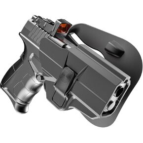 Paddle Holsters for Springfield XD-S 3.3'' Pistol, OWB Holster for Springfield XDS/XDS Mod.2 9mm/.40/.45 3.3", 60° Adjustable Paddle Cant Index Finger Release Gun Open Holsters, Right-Handed