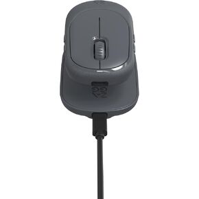 ZAGG Pro Mouse for Tablets and Laptops Includes Wireless Qi Charging Pad & 6ft USB-C to C Cable – Multi Device Bluetooth, Universal Compatibility